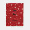 Personalized name ladybug red snowflakes