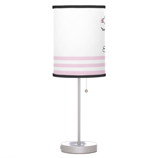 Personalized name, Lamb, Nursery Table Lamp (Left)