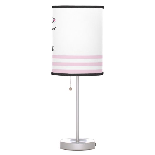 Personalized name, Lamb, Nursery Table Lamp (Right)