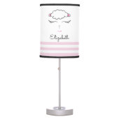 Personalized name, Lamb, Nursery Table Lamp (Front)