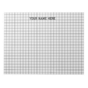 Personalized Name Large Graph Paper Notepad