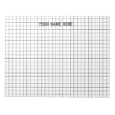 Large Graph Paper Note Pad