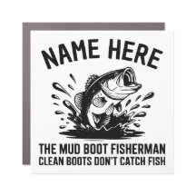 Personalized Name Largemouth Bass Fisherman