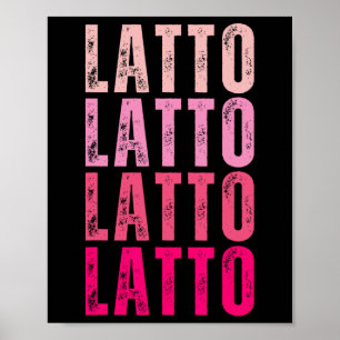 Personalized Name Latto I Love Latto Vintage Poster