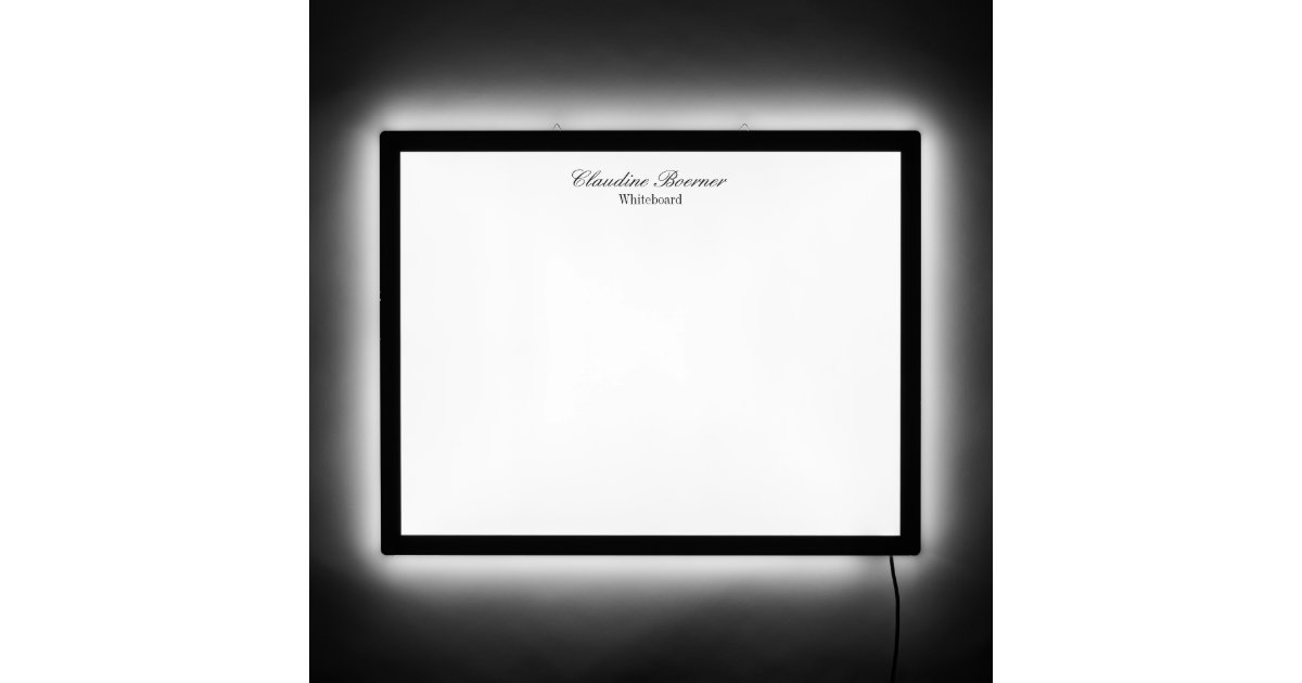 Personalized Name LED Whiteboard Sign Zazzle