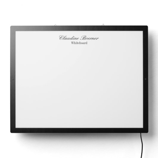 Personalized Name LED Whiteboard Sign (Lights Off)
