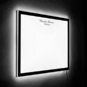 Personalized Name LED Whiteboard Sign (Angle)