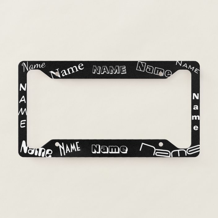Personalized Name License Plate Frame