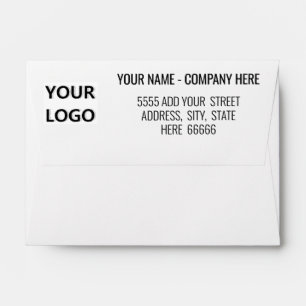 Personalized Name Logo Address Envelope Template