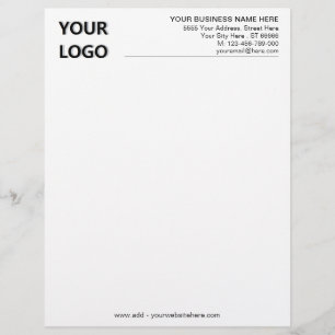 Personalized Name Logo Address Info Letterhead