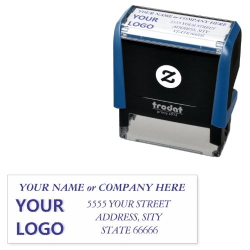 Personalized Name Logo Address Self_inking Stamp