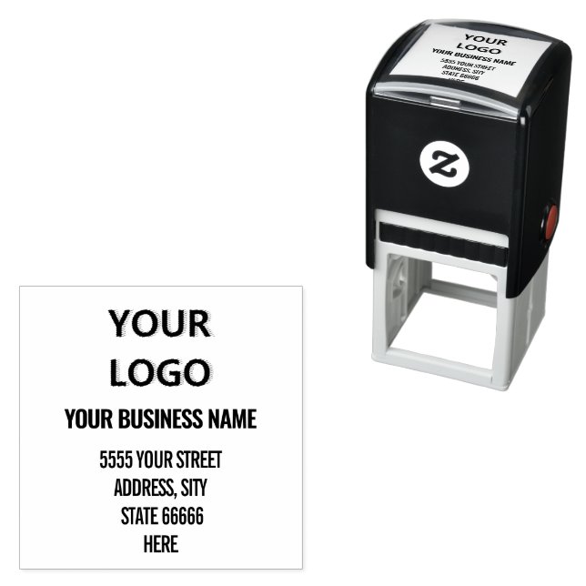 Personalized Name Logo Address Self-inking Stamp  (In Situ)
