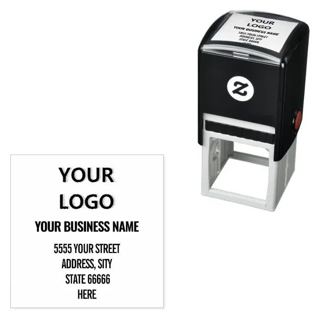 Distribution Names Stamp Personalized Name Logo Address Self-inking Stamp | Zazzle