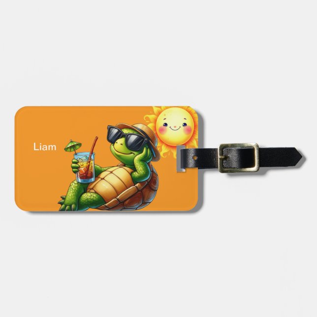 Personalized name luggage tag (Front Horizontal)