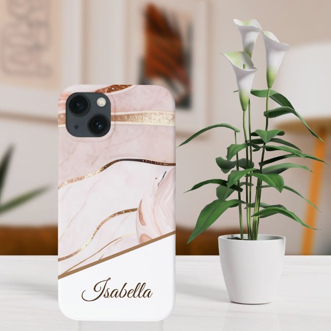 Personalized Name |  Luxe Marble Case-Mate iPhone Case (Creator Uploaded)