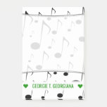 [ Thumbnail: Personalized Name; Many Musical Notes Pattern ]