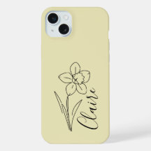 Personalized name March daffodil Birth Flower