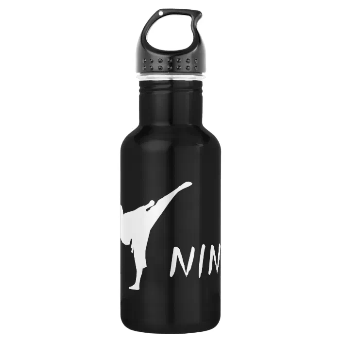 Karate Personalized 24 ounce BPA free water bottle