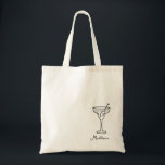 Personalized Name Martini Tote Bag<br><div class="desc">Personalized Name Martini</div>