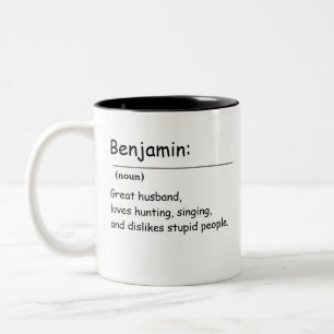 Personalized Name Meaning With Definition Two-Tone Coffee Mug
