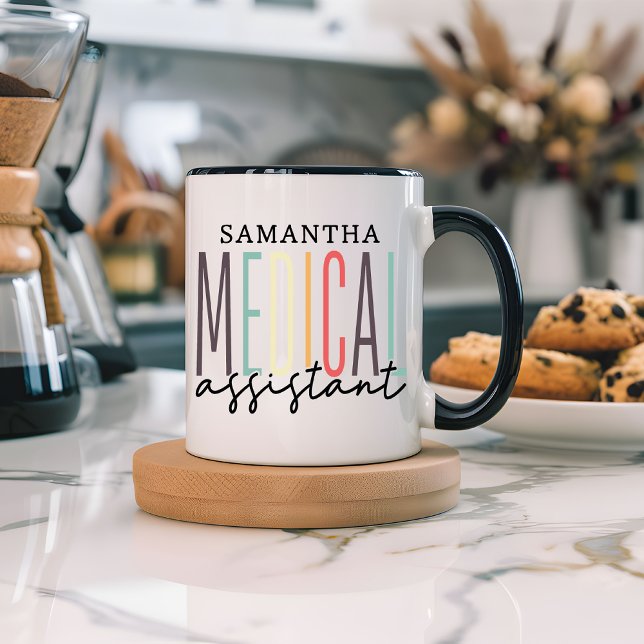 Personalized Name Medical Assistant Mug (custom name medical assistant, medical professional gift, medical assistant gift, healthcare mug)
