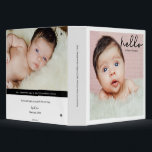 Personalized Name Message Baby Girl photos 3 Ring Binder<br><div class="desc">The "Personalized Message Baby Girl Photos 3-Ring Binder" is a delightful and practical solution for treasuring your baby's precious moments. This uniquely designed binder allows you to create a personalized keepsake by showcasing your baby's photos. Customize the picture on the front and back with a custom message from you. Personalize...</div>