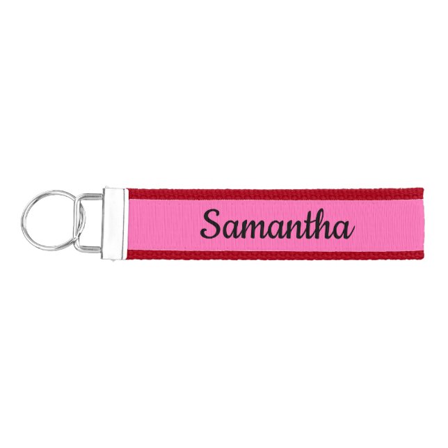 Personalized Name Message Designer Customized Wrist Keychain (Keys on Left)