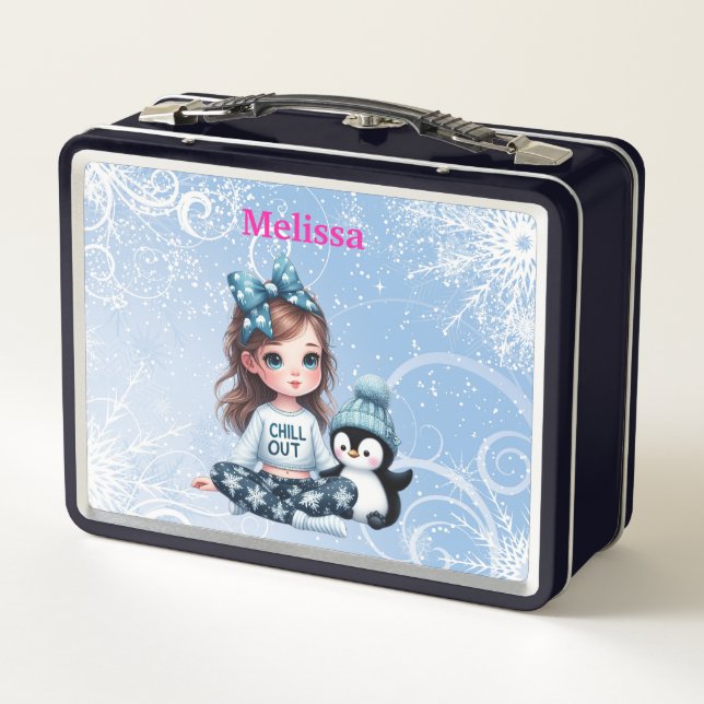 Personalized name  Metal Lunchbox (Back)
