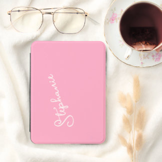 Personalized Name Minimalist Girly Pink Stylish Kindle Cover