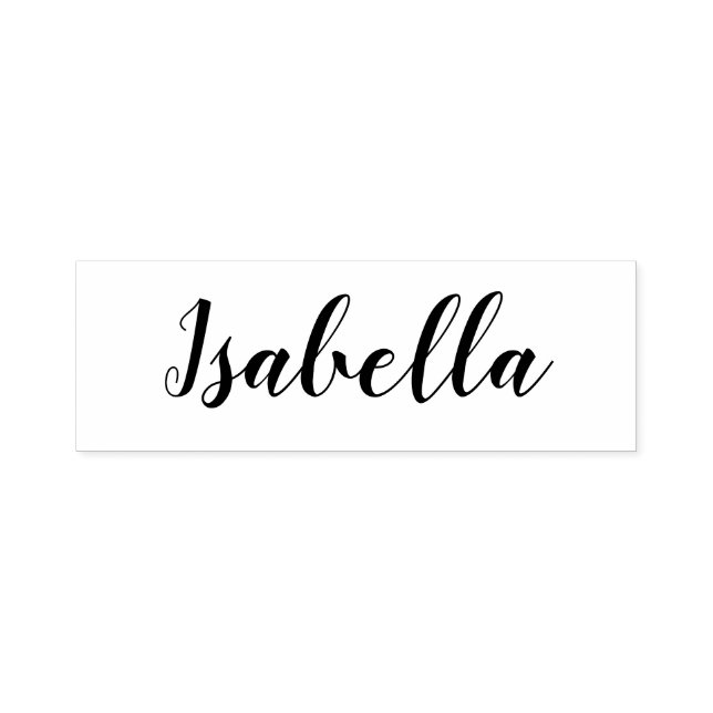 Personalized Name Modern Elegant Script Self-inking Stamp (Design)