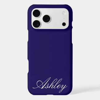 Personalized Name Modern Minimal Monogram Elegant iPhone 17 Pro Max Case