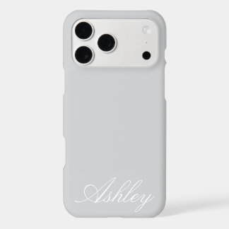 Personalized Name Modern Minimal Monogram Elegant iPhone 17 Pro Max Case