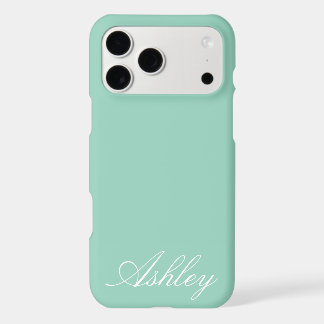 Personalized Name Modern Minimal Monogram Elegant iPhone 17 Pro Max Case