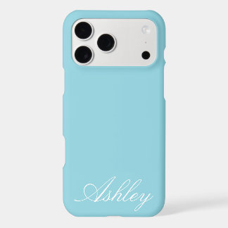 Personalized Name Modern Minimal Monogram Elegant iPhone 17 Pro Max Case
