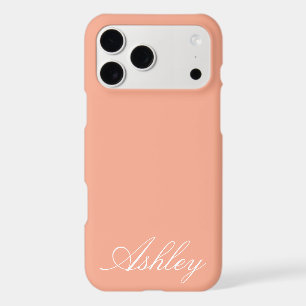 Personalized Name Modern Minimal Monogram Elegant iPhone 17 Pro Max Case