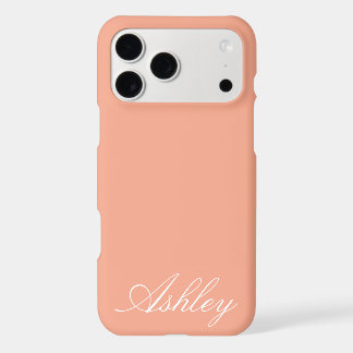 Personalized Name Modern Minimal Monogram Elegant iPhone 17 Pro Max Case