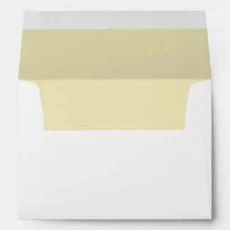 PERSONALIZED NAME MODERN MINIMAL WHITE WEDDING ENVELOPE