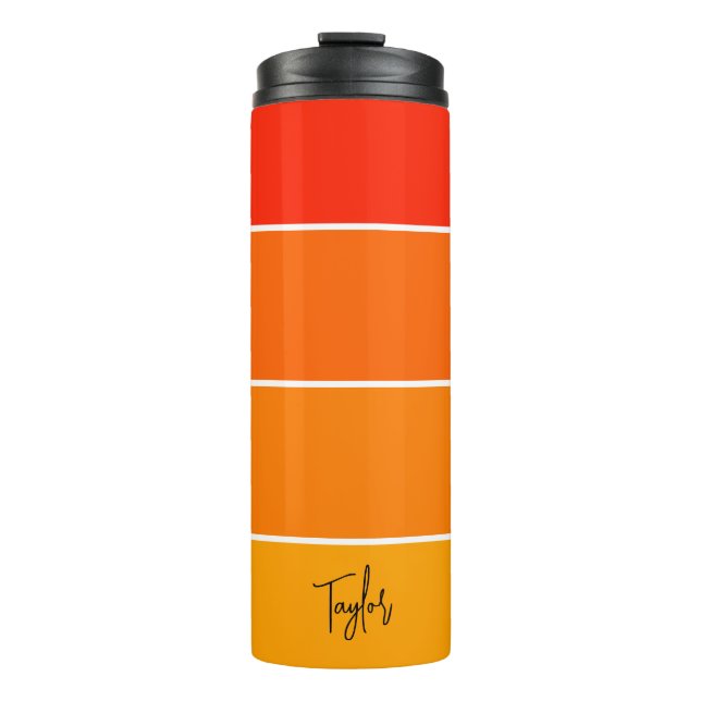 Personalized Name Modern Simple And Trendy Thermal Tumbler (Front)