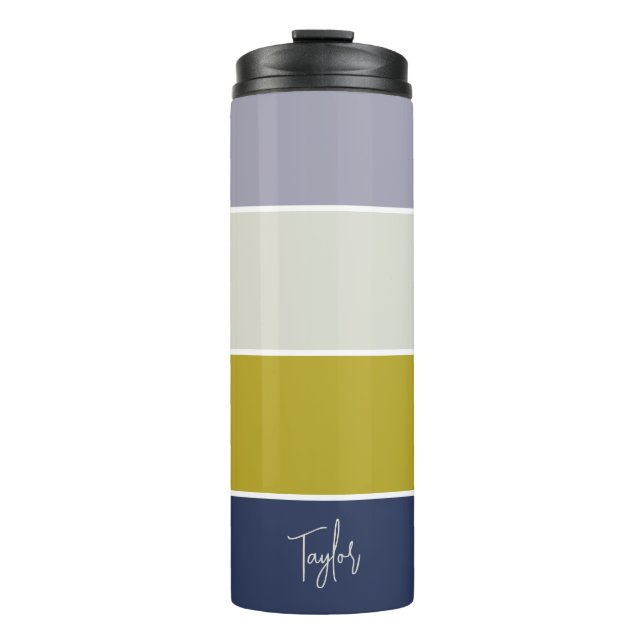 Personalized Name Modern Simple And Trendy Thermal Tumbler (Front)