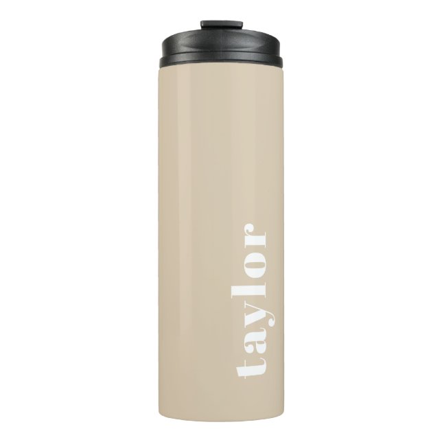 Personalized Name Modern Simple And Trendy Thermal Tumbler (Front)