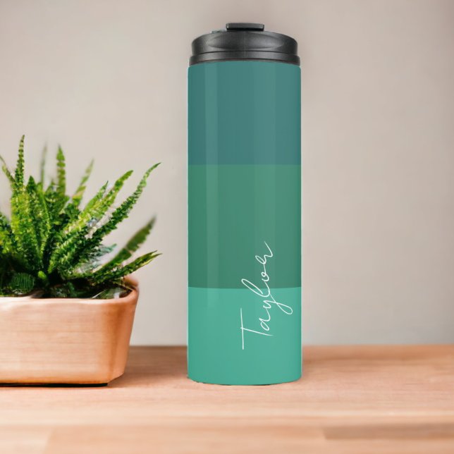 Personalized Name Modern Simple And Trendy Thermal Tumbler (Personalized Name Modern Simple And Trendy Thermal Tumbler from Ricaso. Customize with your name)