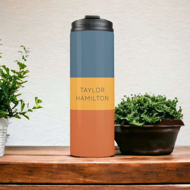 Personalized Name Modern Simple And Trendy Thermal Tumbler (Personalized Name Modern Simple And Trendy Thermal Tumbler from Ricaso. Customizable with own name)