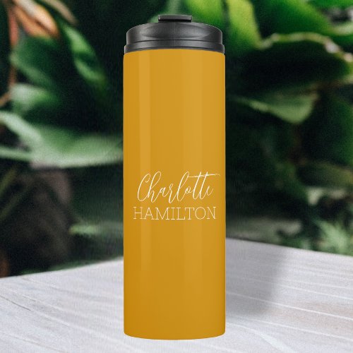 Personalized Name Modern Simple Thermal Tumbler