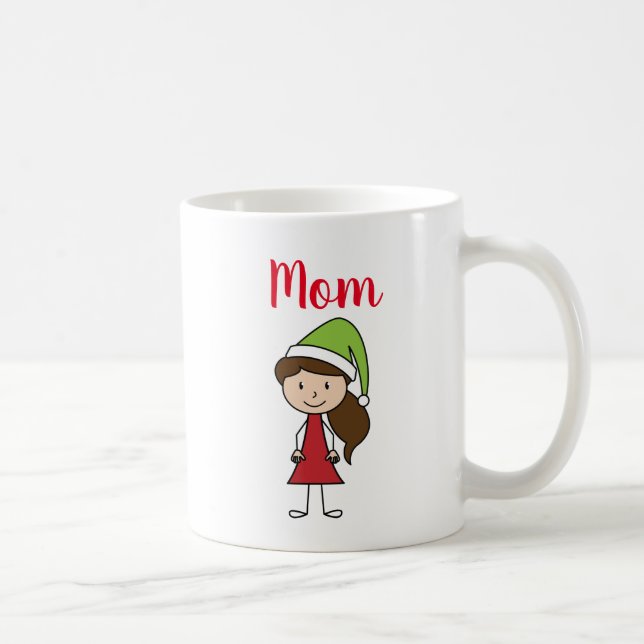 personalized name mom christmas coffee mug (Right)