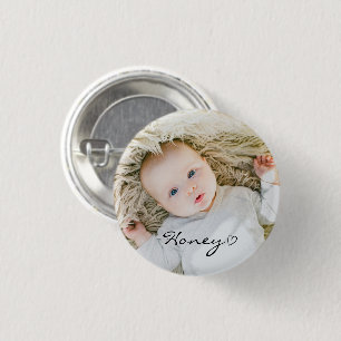 personalized name mom gift Custom family photo on Button