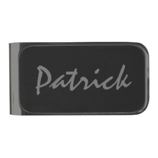 Personalized name money clip gift item for men