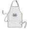 Personalized name monogram apron | Lavender purple