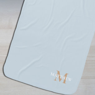 Personalized Name Monogram Baby Blanket