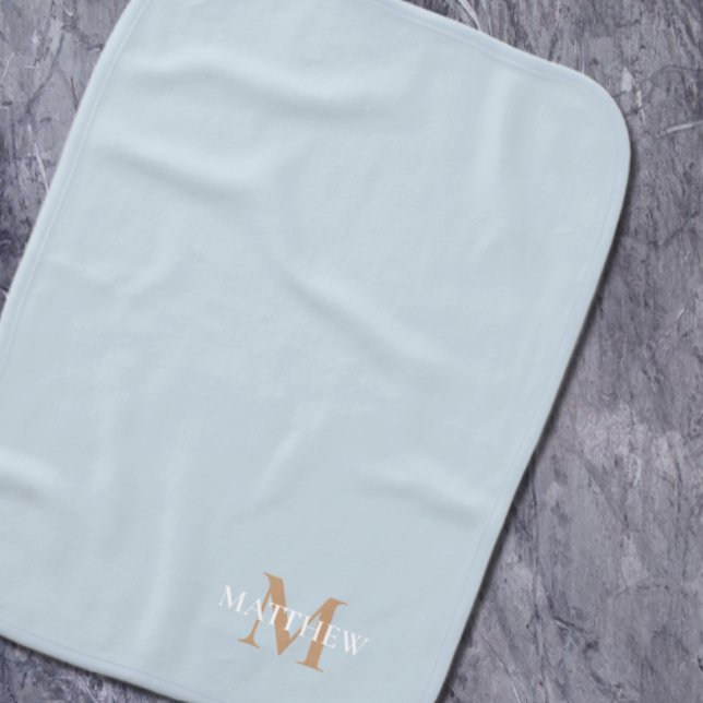 Personalized Name Monogram Baby Burp Cloth (Creator Uploaded)