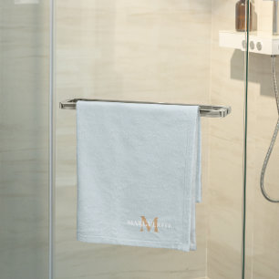 Personalized Name Monogram Bath Towel Set